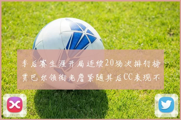 季后赛生涯开局连续20场次排行榜贾巴尔领衔老詹紧随其后CC表现不俗